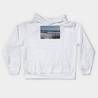 Ice Fishing Hamilton Harbour Kids Hoodie